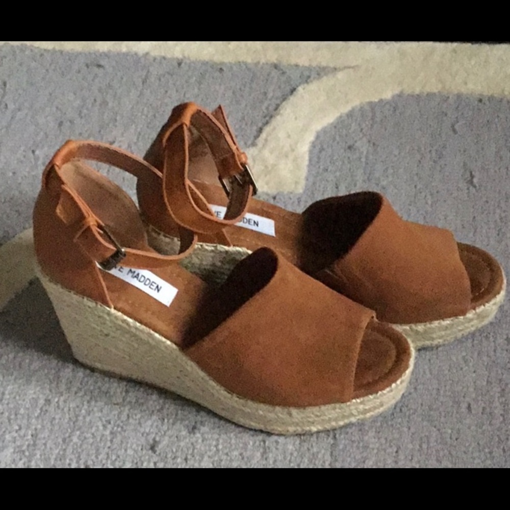 Steve Madden wedge espadrille sandals